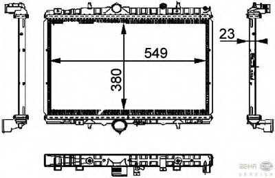 Радиатор, охлаждение двигателя BEHR HELLA SERVICE HELLA купить