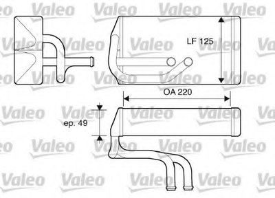 Теплообменник, отопление салона VALEO