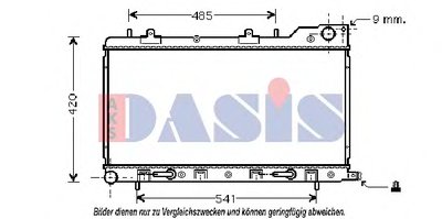 Радиатор, охлаждение двигателя AKS DASIS купить