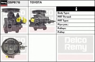 Гидравлический насос, рулевое управление Remanufactured REMY (Multiline) DELCO REMY