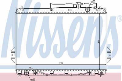 Радиатор, охлаждение двигателя NISSENS купить