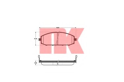 Комплект тормозных колодок, дисковый тормоз