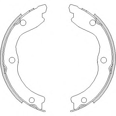 Комплект тормозных колодок, стояночная тормозная система