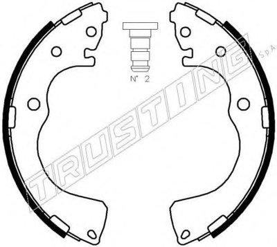 Комплект тормозных колодок TRUSTING купить