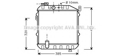 Радиатор, охлаждение двигателя AVA QUALITY COOLING купить