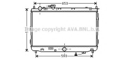 Радиатор, охлаждение двигателя AVA QUALITY COOLING купить