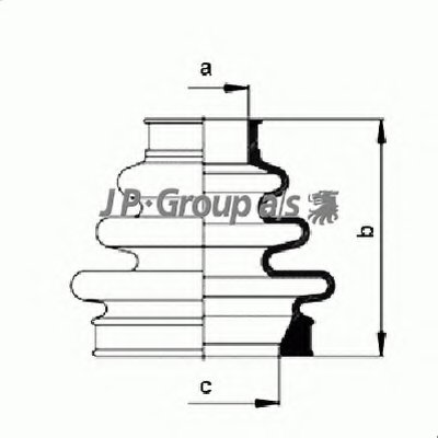 Комплект пылника, приводной вал QH JP GROUP