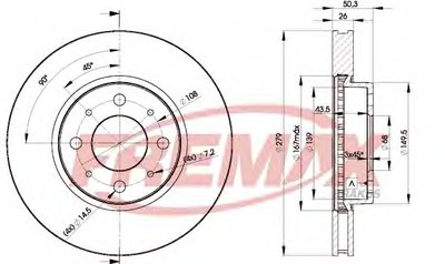 Тормозной диск Premium Carbon + FREMAX купить