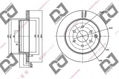 Тормозной диск DJ PARTS купить