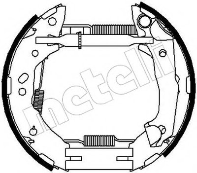 Комплект тормозных колодок Kit premounted METELLI купить