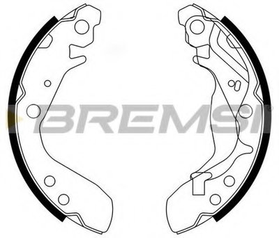 Комплект тормозных колодок BREMSI купить