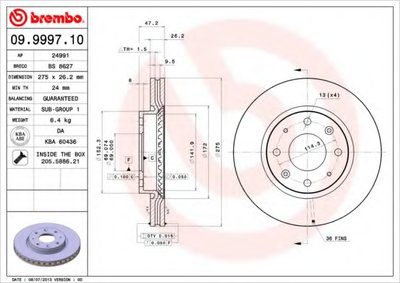 Тормозной диск BREMBO купить