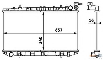 Радиатор, охлаждение двигателя BEHR HELLA SERVICE HELLA купить