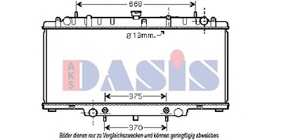 Радиатор, охлаждение двигателя AKS DASIS купить