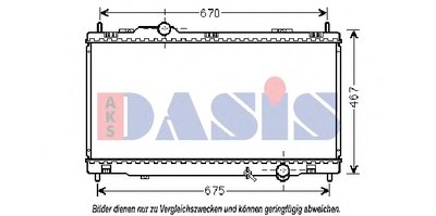 Радиатор, охлаждение двигателя AKS DASIS купить