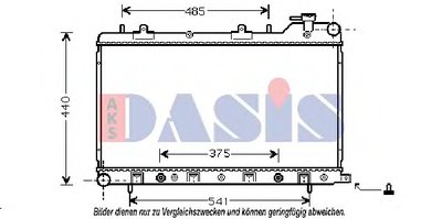 Радиатор, охлаждение двигателя AKS DASIS купить