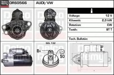 Стартер Remanufactured REMY (Light Duty) DELCO REMY купить