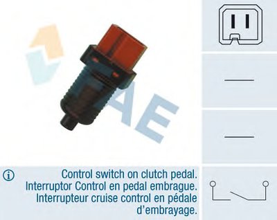 Выключатель фонаря сигнала торможения; Выключатель, привод сцепления (Tempomat); Выключатель, управление сцеплением; Вык