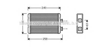 Теплообменник, отопление салона AVA QUALITY COOLING