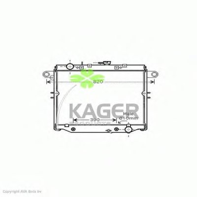 Радиатор, охлаждение двигателя KAGER купить