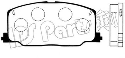 Комплект тормозных колодок, дисковый тормоз IPS Parts IPS Parts