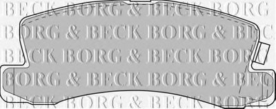 Комплект тормозных колодок, дисковый тормоз BORG & BECK