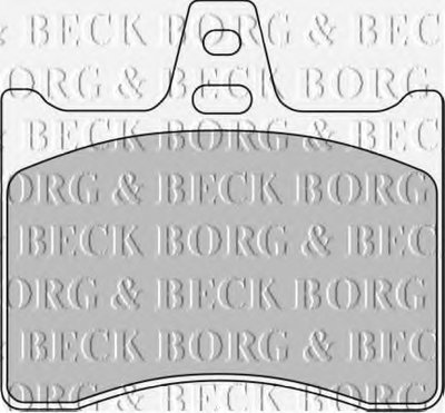 Комплект тормозных колодок, дисковый тормоз BORG & BECK