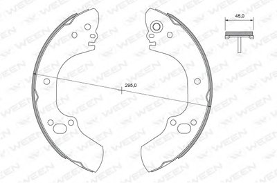 Комплект тормозных колодок WEEN купить