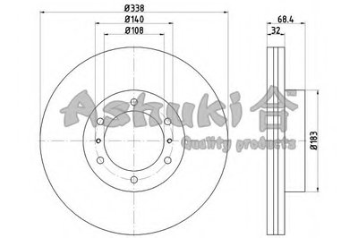 Тормозной диск ASHUKI купить
