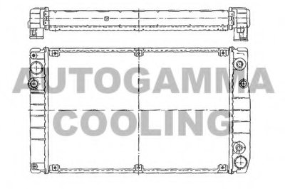 Радиатор, охлаждение двигателя AUTOGAMMA купить