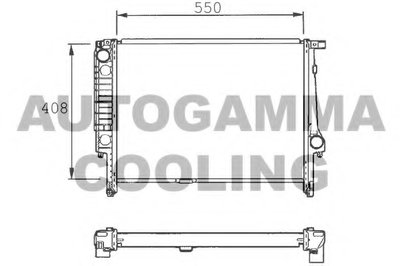 Радиатор, охлаждение двигателя AUTOGAMMA купить