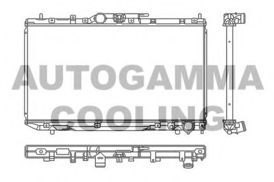 Радиатор, охлаждение двигателя AUTOGAMMA купить