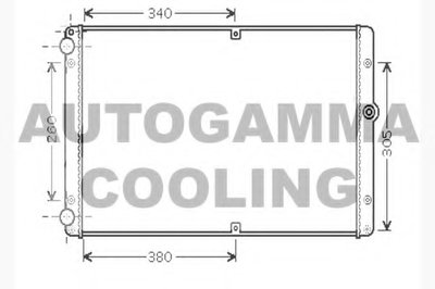 Радиатор, охлаждение двигателя AUTOGAMMA купить