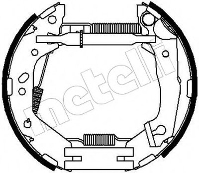 Комплект тормозных колодок Kit premounted METELLI купить