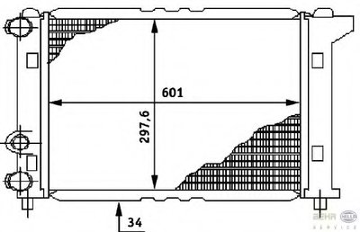Радиатор, охлаждение двигателя BEHR HELLA SERVICE HELLA купить