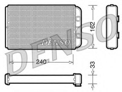 Теплообменник, отопление салона DENSO