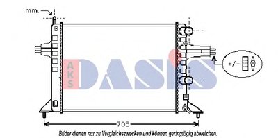 Радиатор, охлаждение двигателя AKS DASIS купить