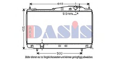 Радиатор, охлаждение двигателя AKS DASIS купить