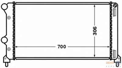 Радиатор, охлаждение двигателя BEHR HELLA SERVICE купить