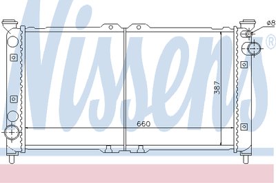 Радиатор, охлаждение двигателя NISSENS купить