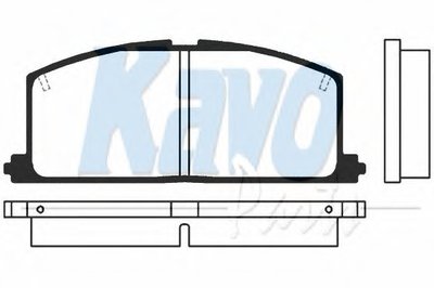 Комплект тормозных колодок, дисковый тормоз MK KASHIYAMA KAVO PARTS
