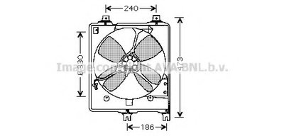 Вентилятор, охлаждение двигателя AVA QUALITY COOLING