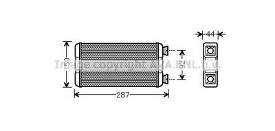 Теплообменник, отопление салона AVA QUALITY COOLING