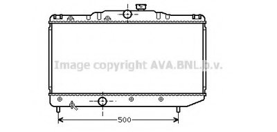 Радиатор, охлаждение двигателя AVA QUALITY COOLING купить