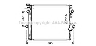 Радиатор, охлаждение двигателя AVA QUALITY COOLING купить