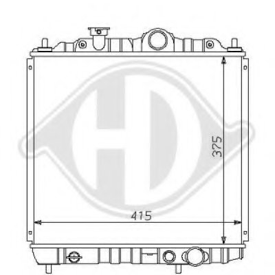 Радиатор, охлаждение двигателя DIEDERICHS купить