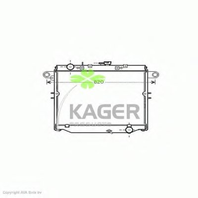 Радиатор, охлаждение двигателя KAGER купить