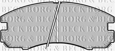 Комплект тормозных колодок, дисковый тормоз BORG & BECK