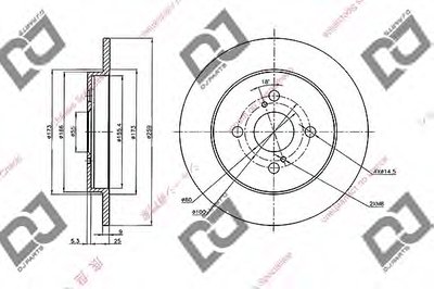 Тормозной диск DJ PARTS купить