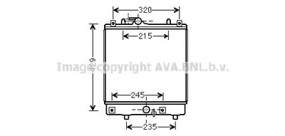 Радиатор, охлаждение двигателя AVA QUALITY COOLING купить